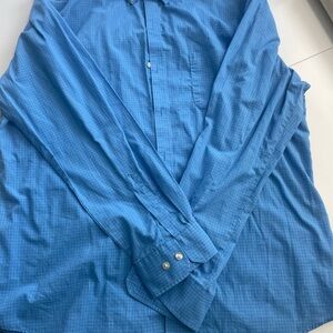 Van Heusen Blue Grid Pattern Shirt